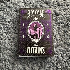 NWT Bicycle Disney purple villains playing cards